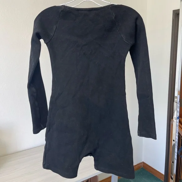 STYLE ADDICT LONG SLEEVE RIBBED ROMPER BODYSUIT Sz M - Picture 5 of 7